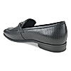Imperio Black Men Textured Leather Buckled Slip Ons