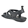 Regal Black Men Strappy Casual Sandals