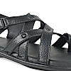 Regal Black Men Strappy Casual Sandals