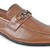 Imperio Tan Men Buckled Leather Slip Ons
