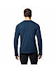 Mountain Hardwear Men Navy Mountain Stretch Long Sleeve Thermal Wear (Anti-odor Baselayer)