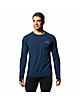 Mountain Hardwear Men Navy Mountain Stretch Long Sleeve Thermal Wear (Anti-odor Baselayer)