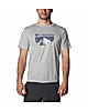 Columbia Men Grey Zero Rules Short Sleeve Graphic Shirt