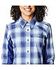 Columbia Women Blue Claudia Ridge LS Shirt
