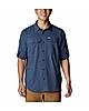 Columbia Men Blue Silver Ridge Lite Long Sleeve Shirt