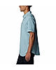 Columbia Men Blue Silver Ridge Utility Lite Short Sleeve