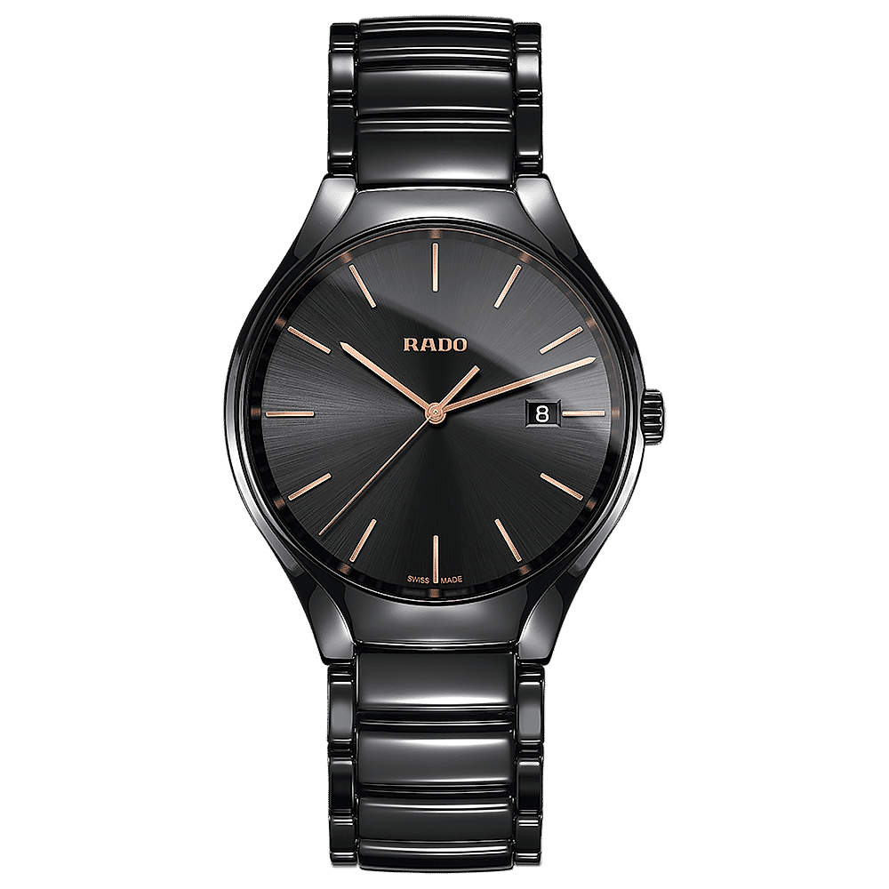 RADO True Thinline Automatic Diamonds R27113722 Unisex Watch (Black) in  Mumbai at best price by Phonex - Justdial