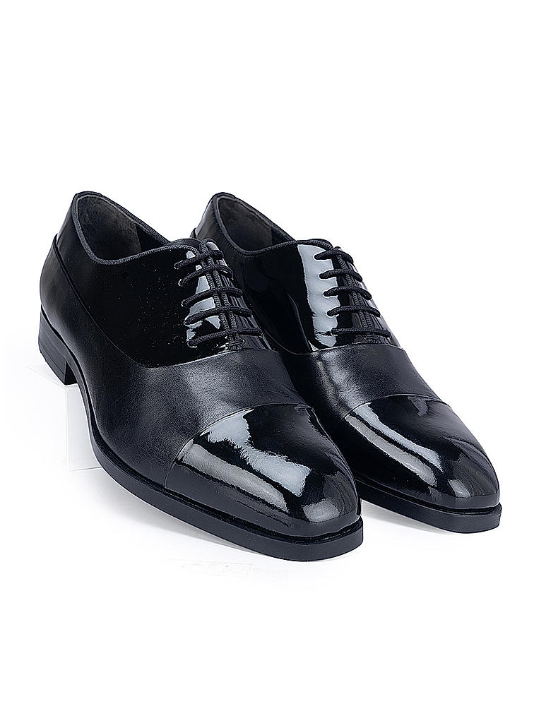 Black Patent Leather Lace Ups