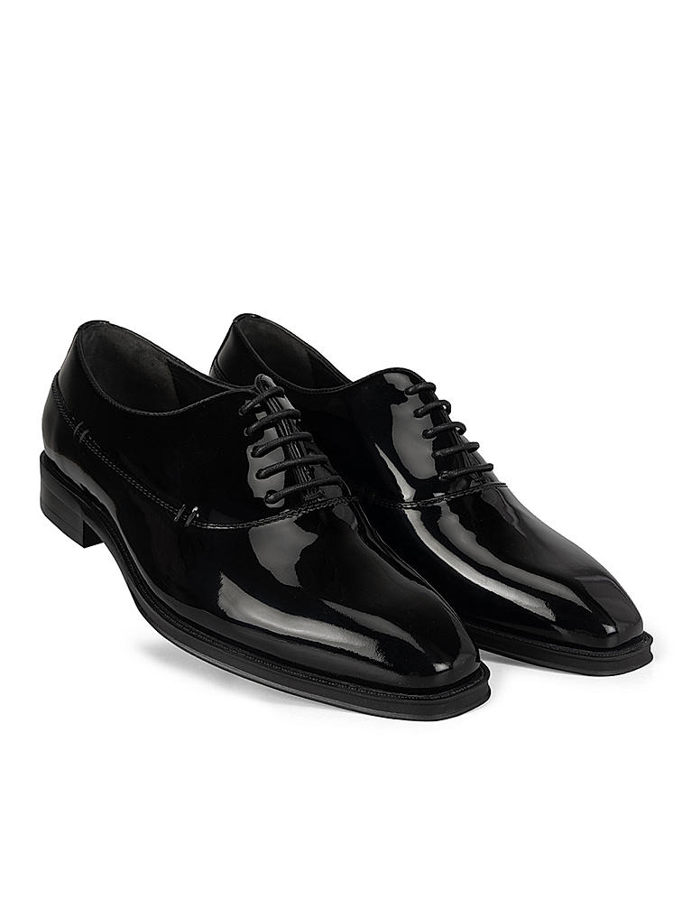 Black Patent Leather Lace Ups