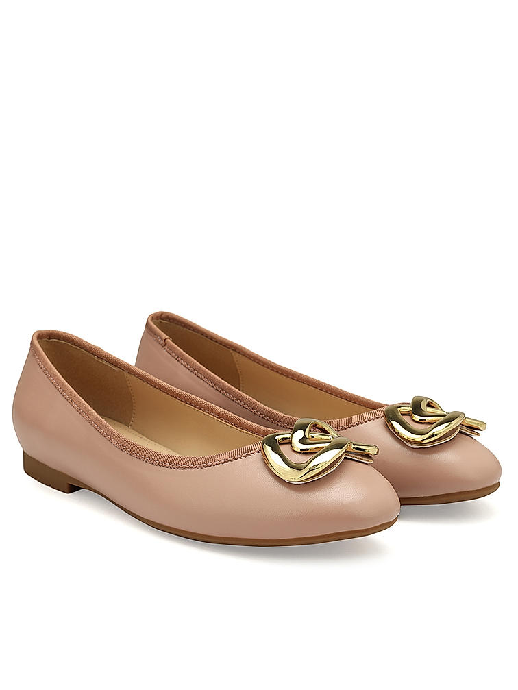 Beige Ballerina Flats