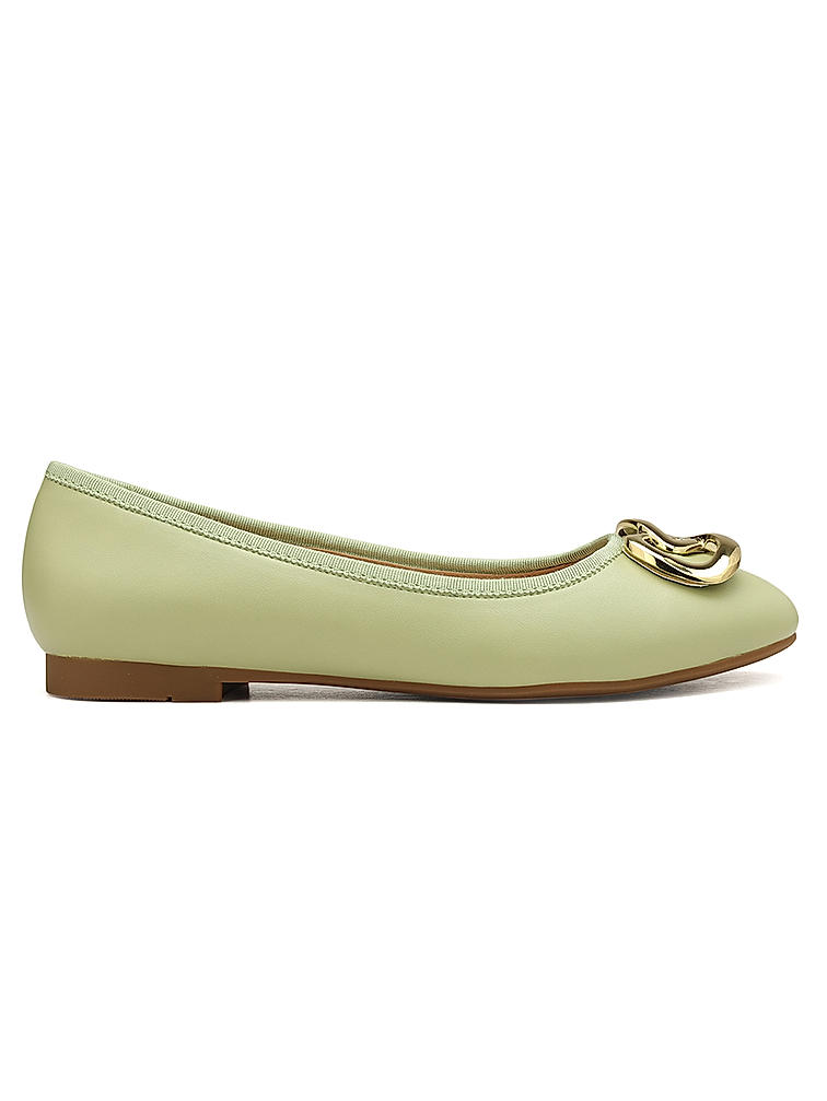 Green Ballerina Flats