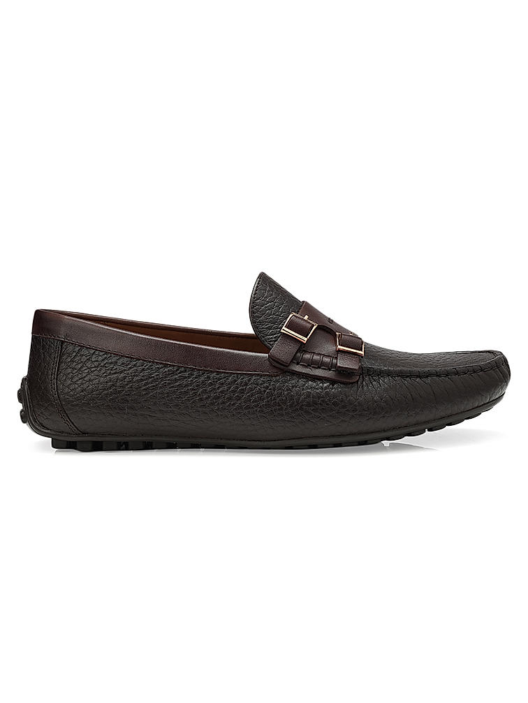 Coffee Monk Strap Style Moccasins