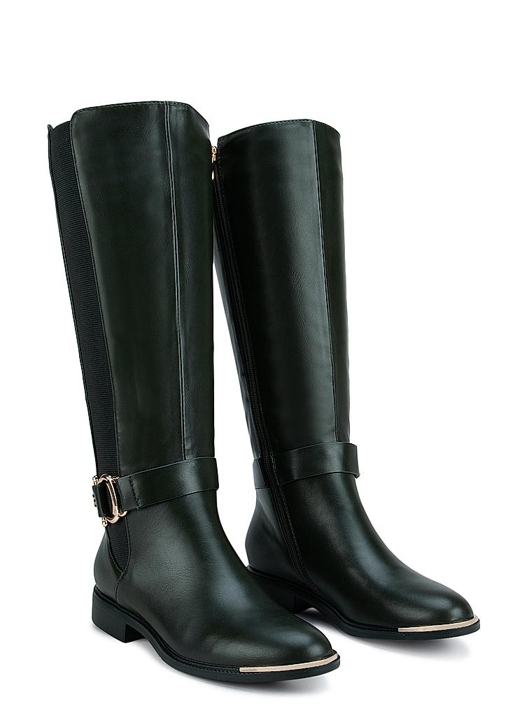 Green Knee High Boots