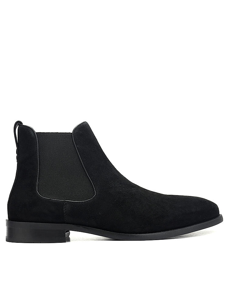 Black Suede Leather Boots