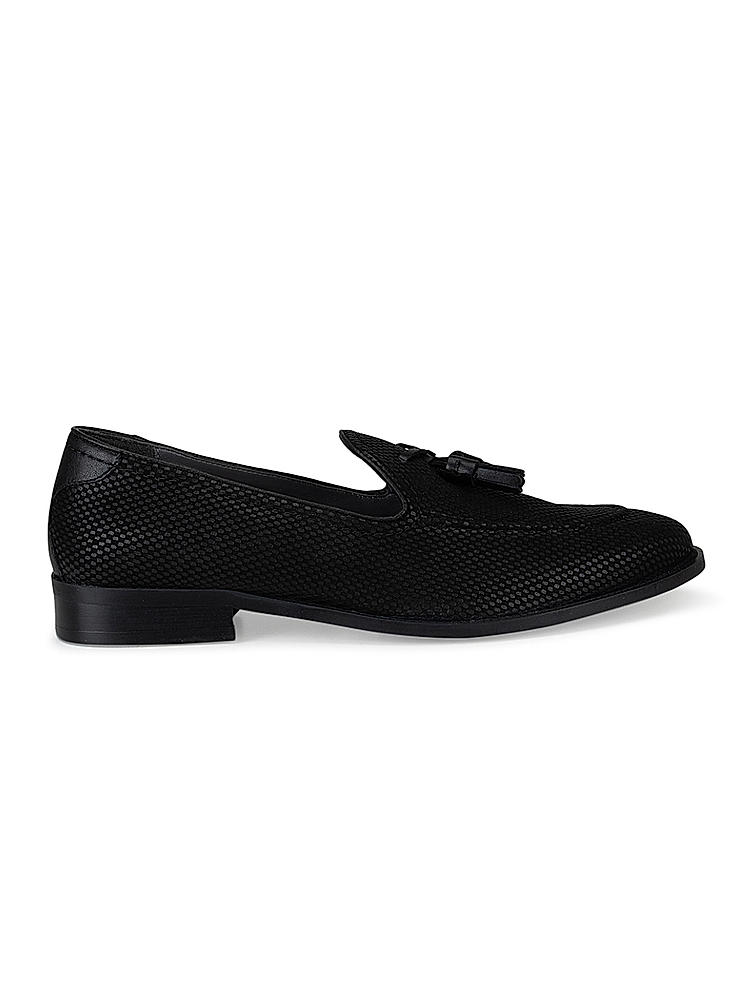 Black Loafers With Tassels