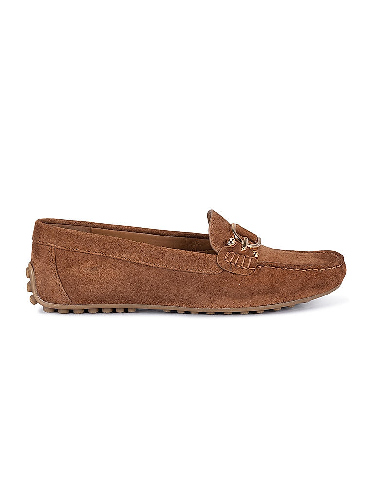 Camel Suede Moccasins