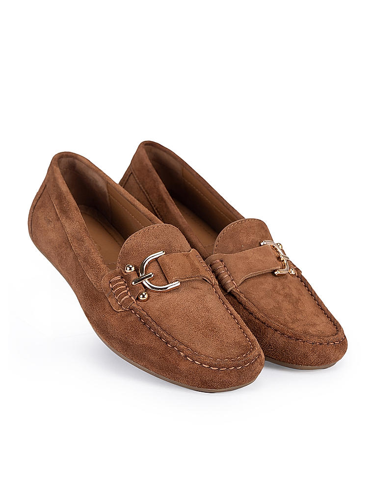 Camel Suede Moccasins