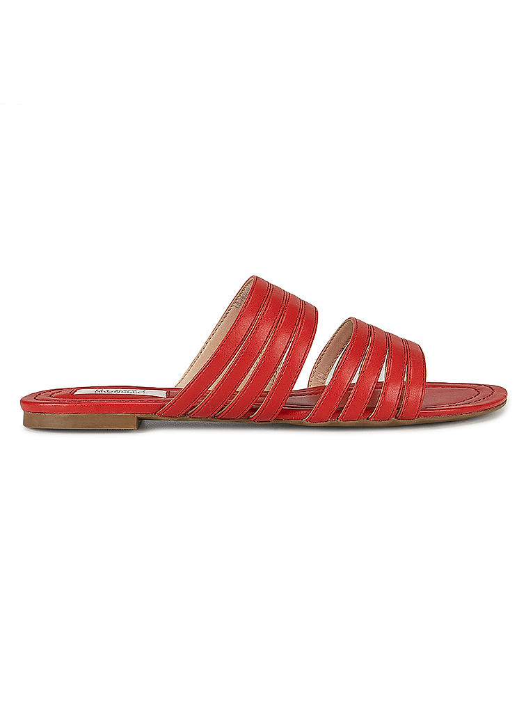 Red Strappy Slides