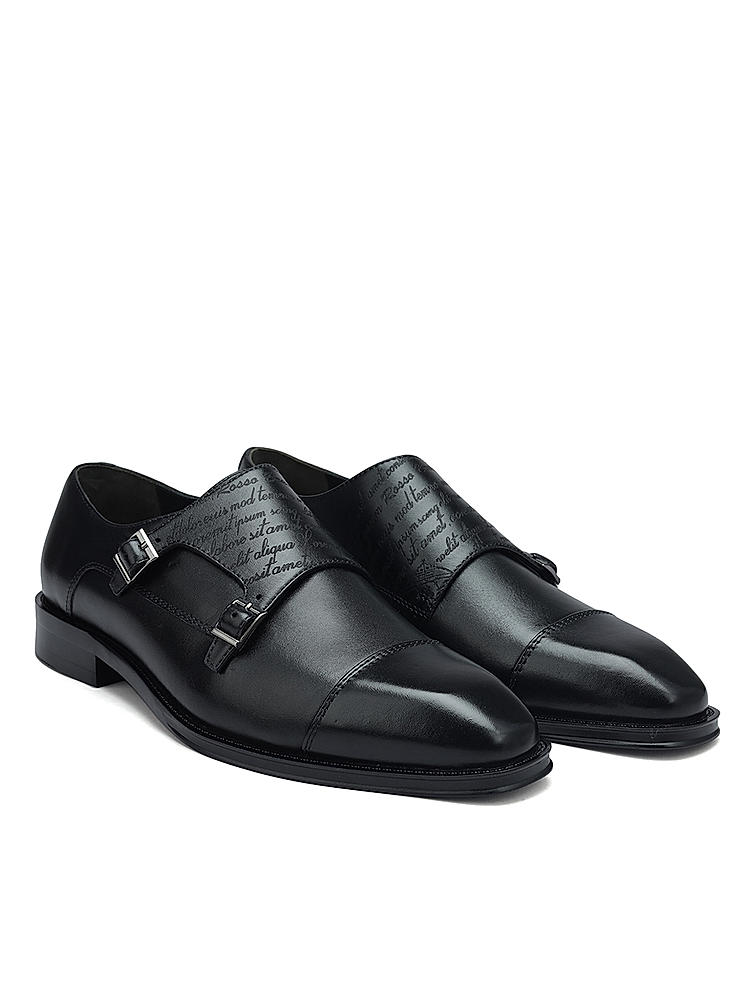 Black Signato Monk Straps