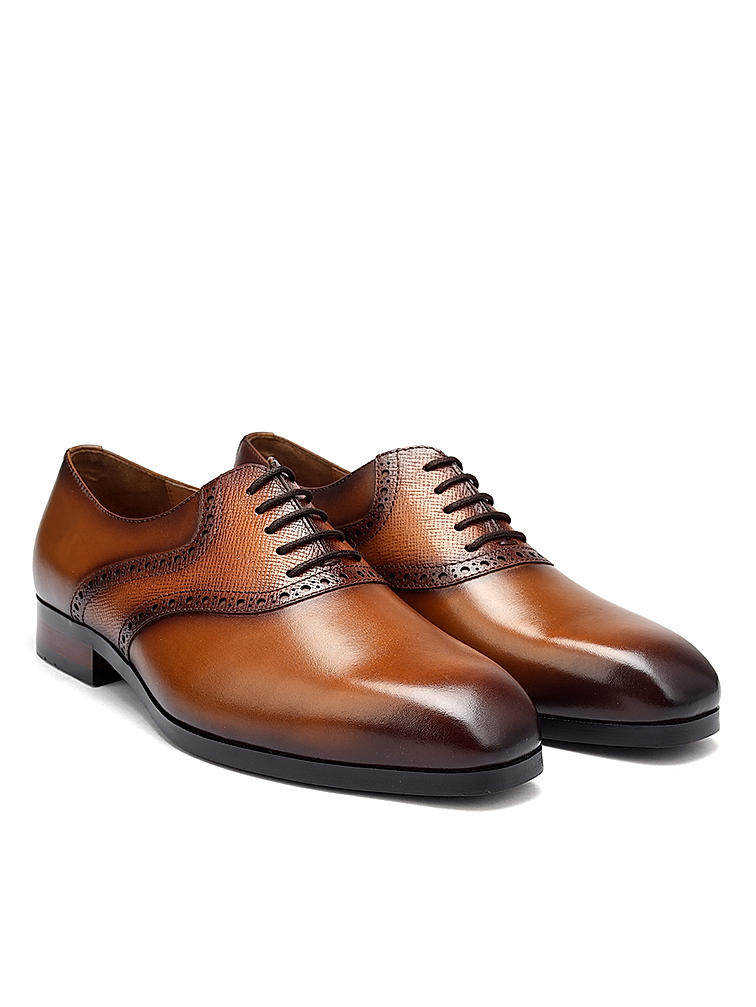 Tan Leather Brogue Lace Ups