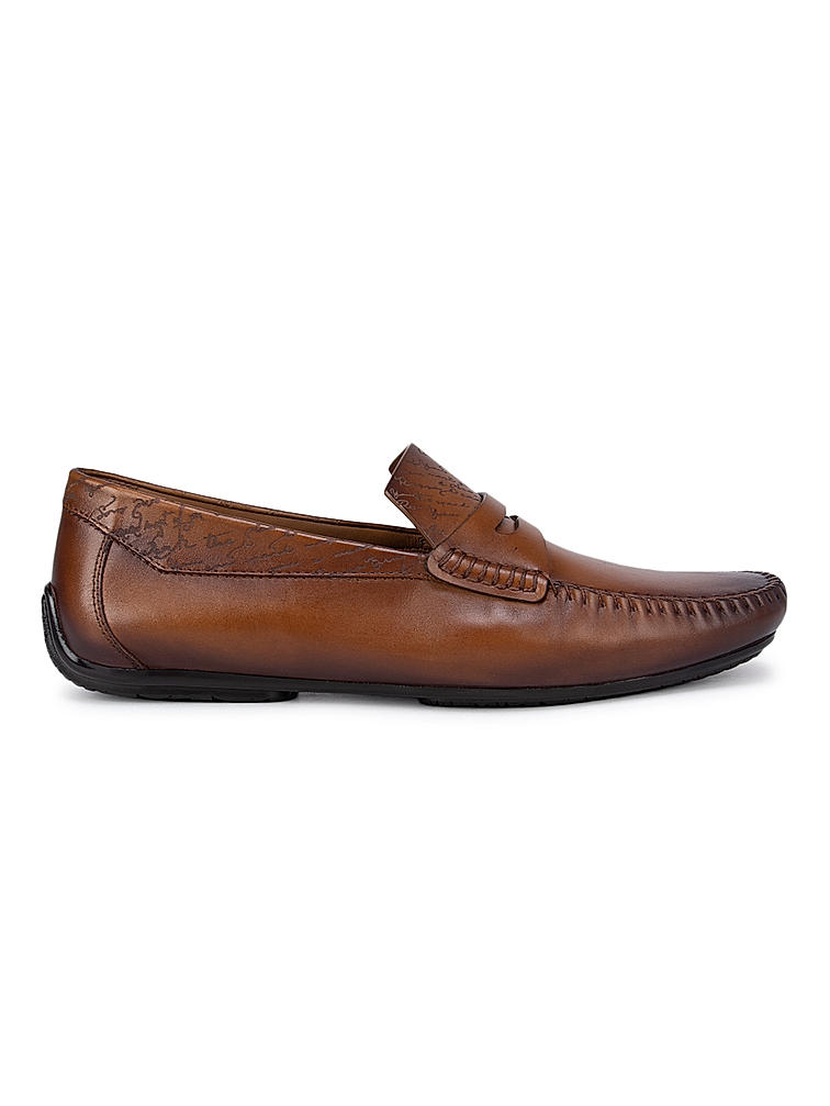 Tan Signato Moccasins