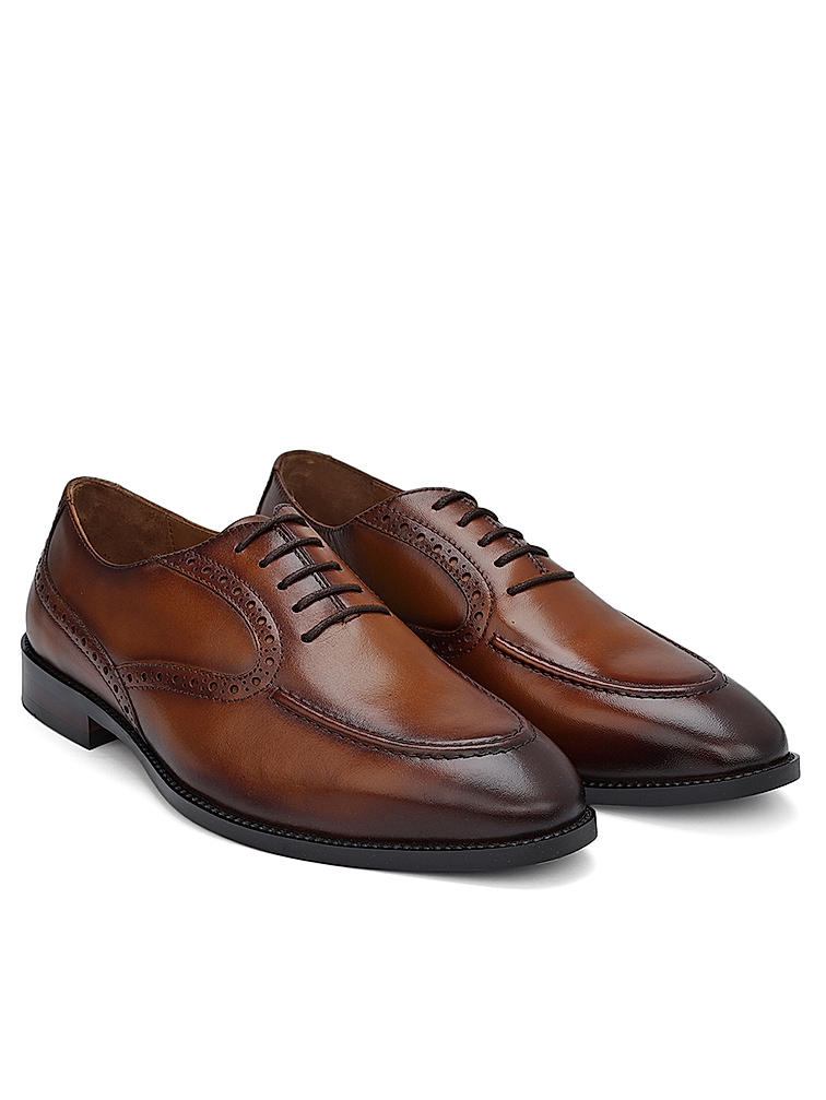 Tan Leather Brogue Lace Ups