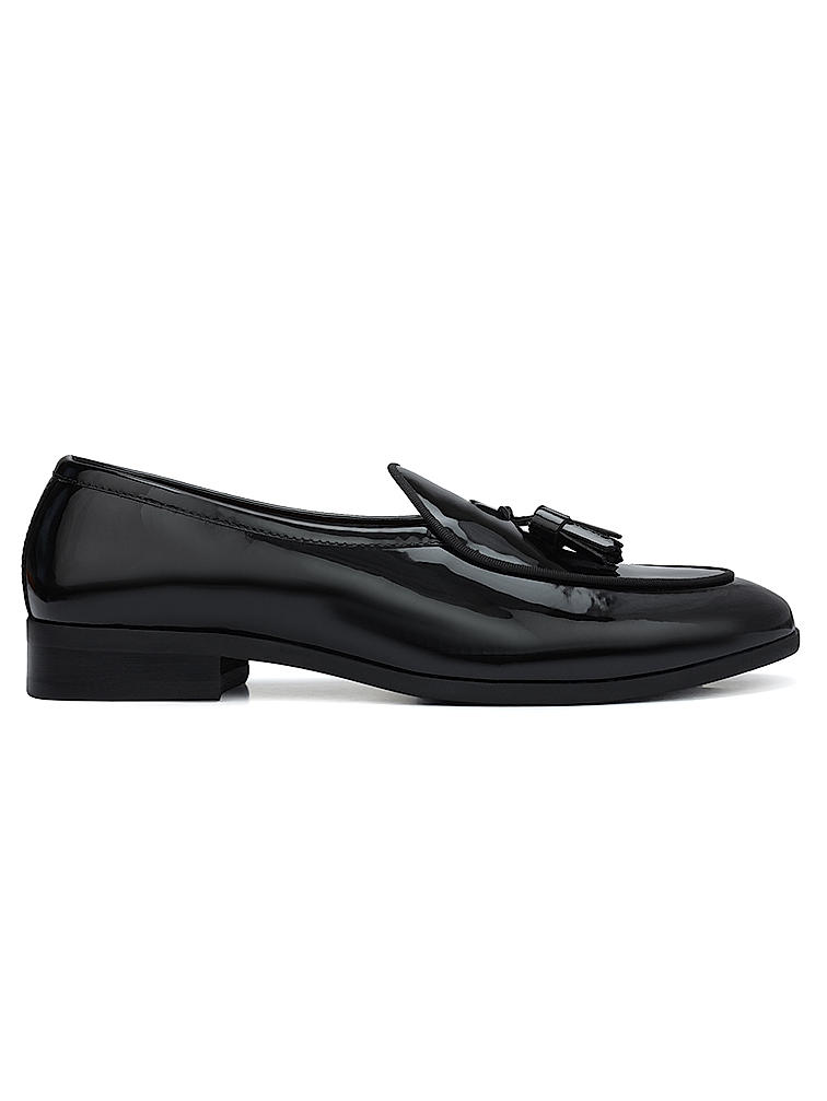 Black Patent Leather Loafers