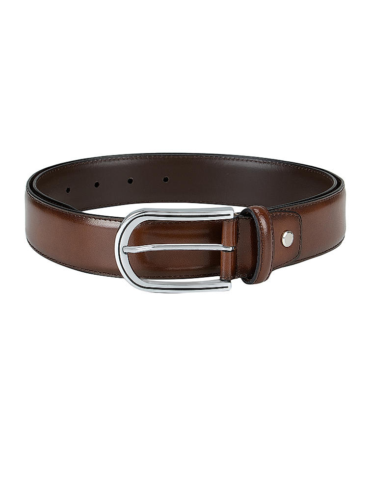 Tan Plain Leather Belt