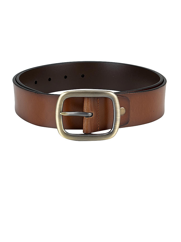 Tan Plain Leather Belt