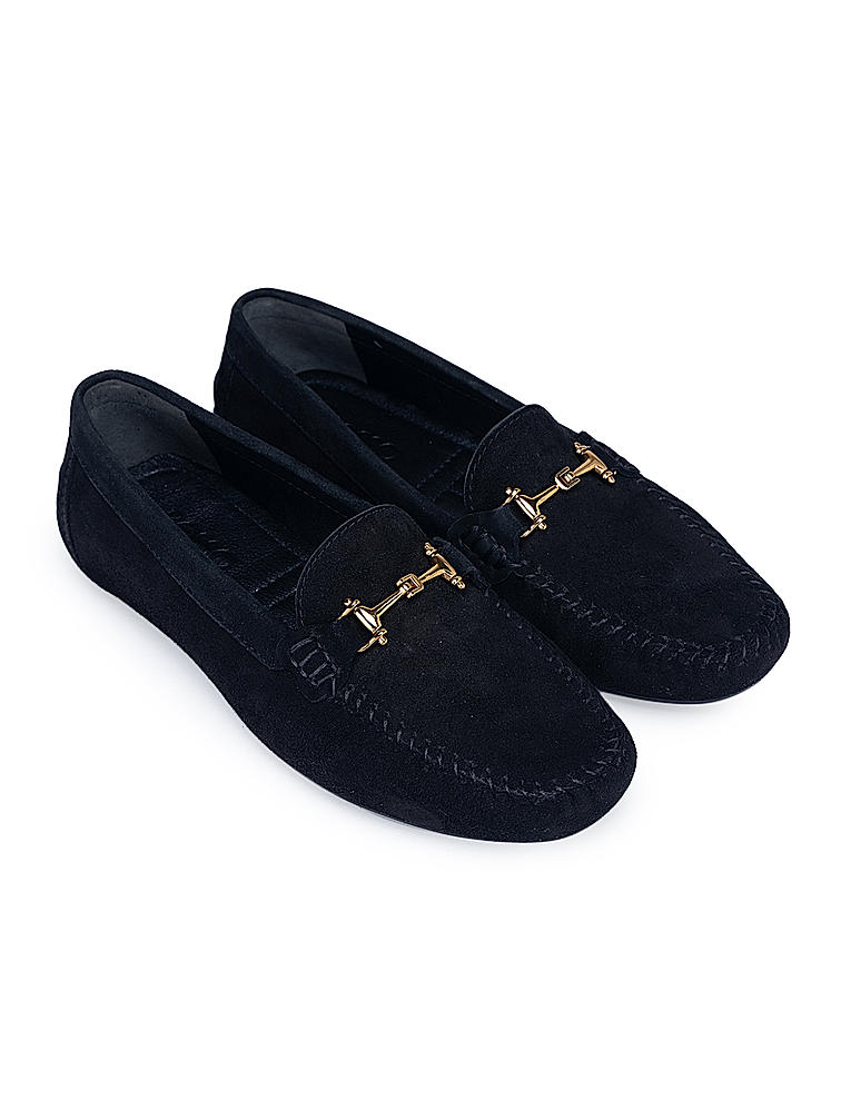 Black Suede Moccasins