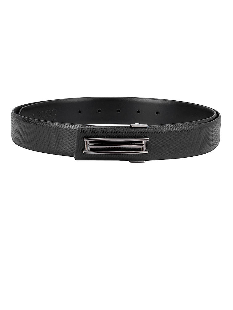 Black Fish Textured Men's Belt