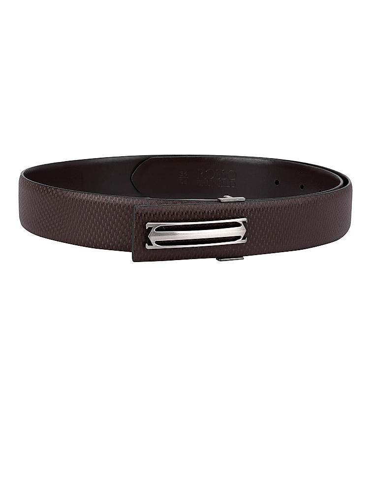 Coffee Fish Textured Men's Belt