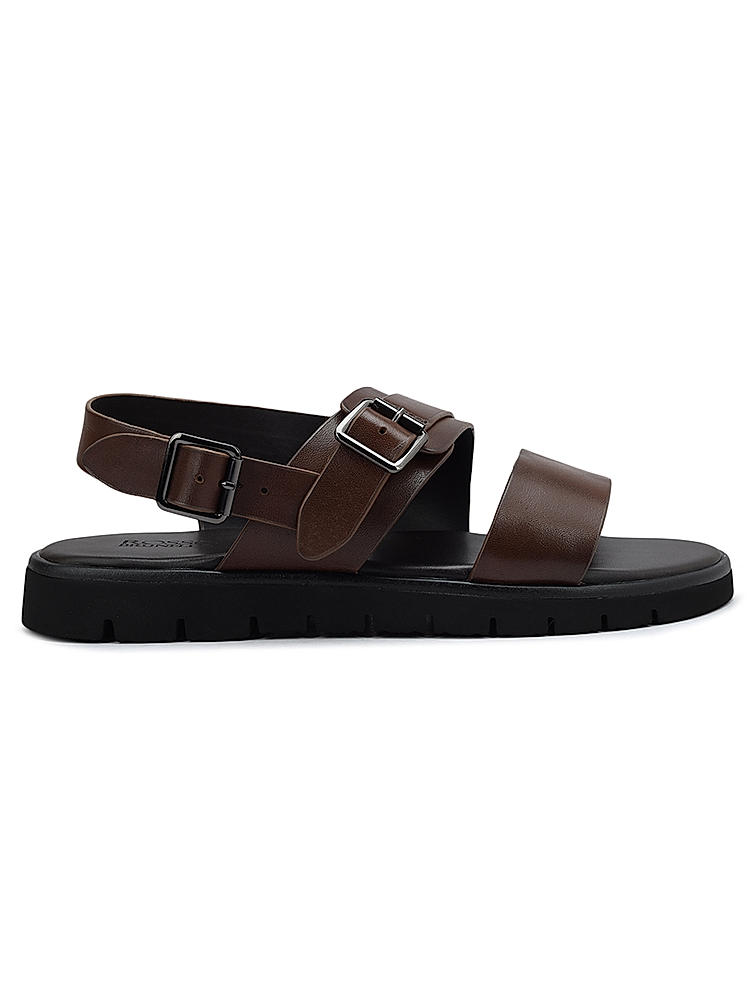 Brown Strappy Leather Sandals