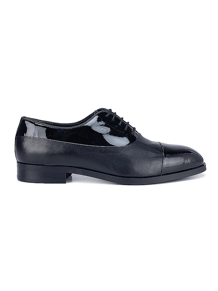 Black Patent Leather Lace Ups