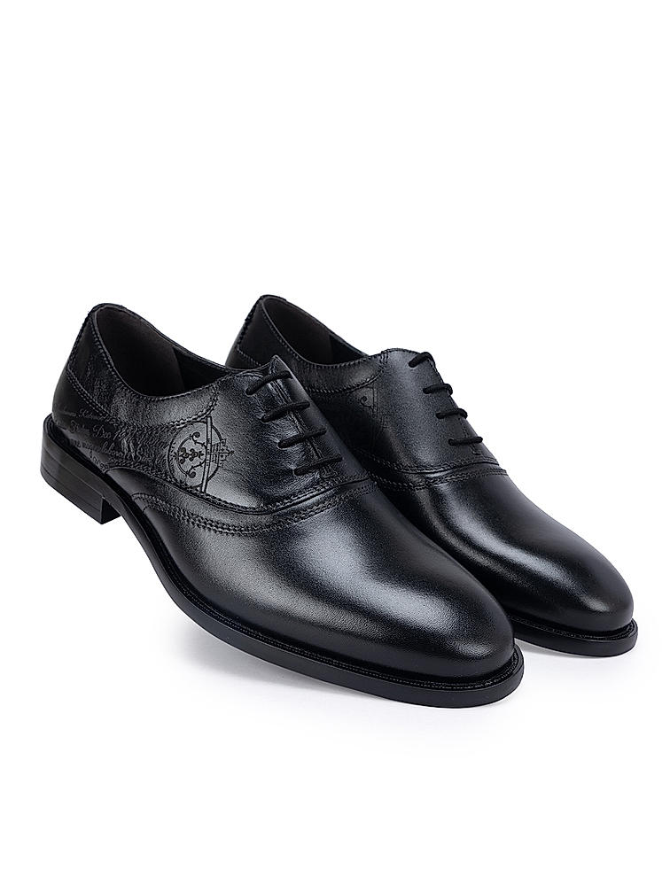 Black Signato Leather Lace Ups