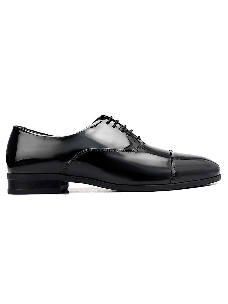 Black Patent Leather Lace Ups