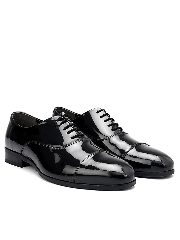 Black Patent Leather Lace Ups