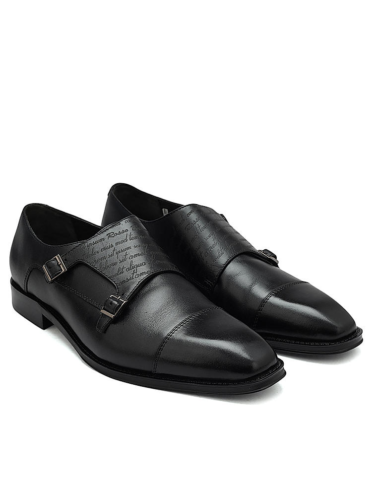 Black Signato Monk Straps