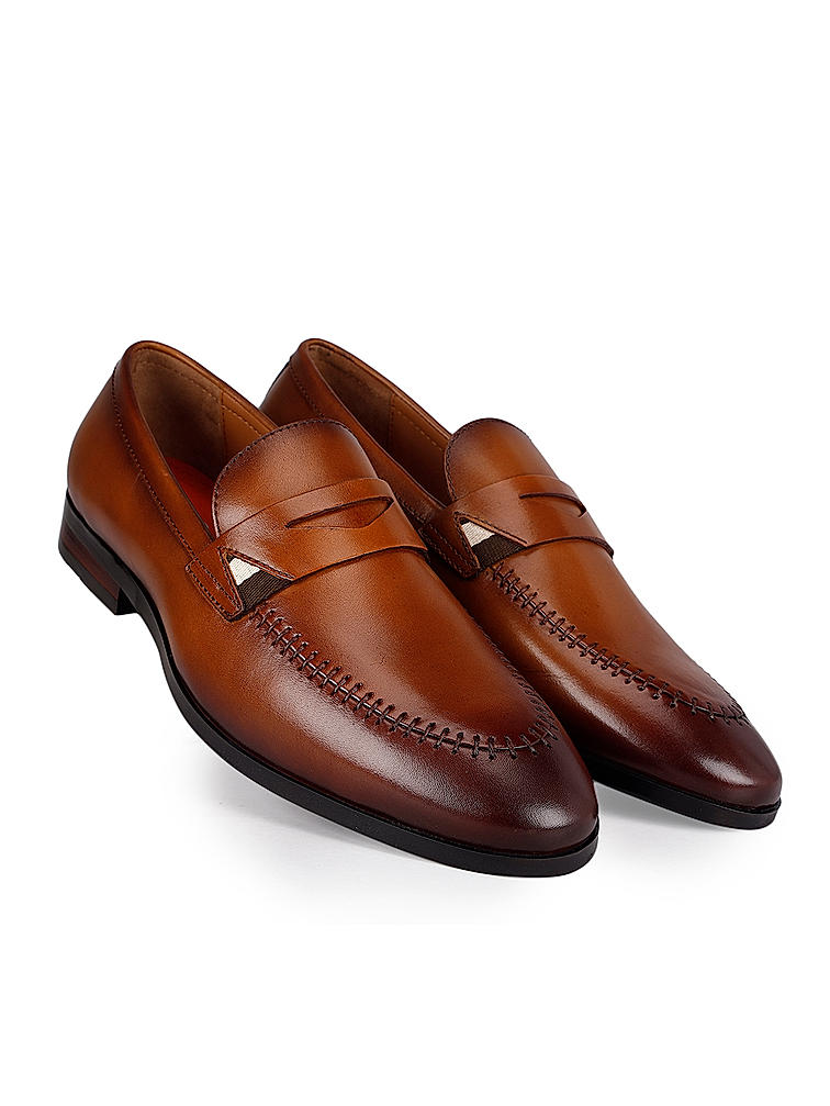 Tan Leather Loafers