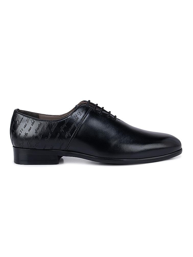 Black Signato Leather Lace Ups