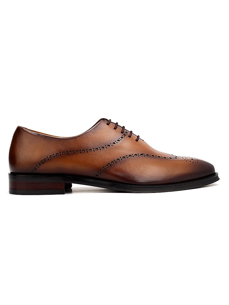 Tan Leather Brogue Lace Ups