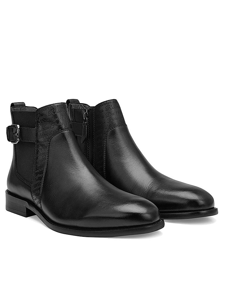 Black Signato Leather Boots