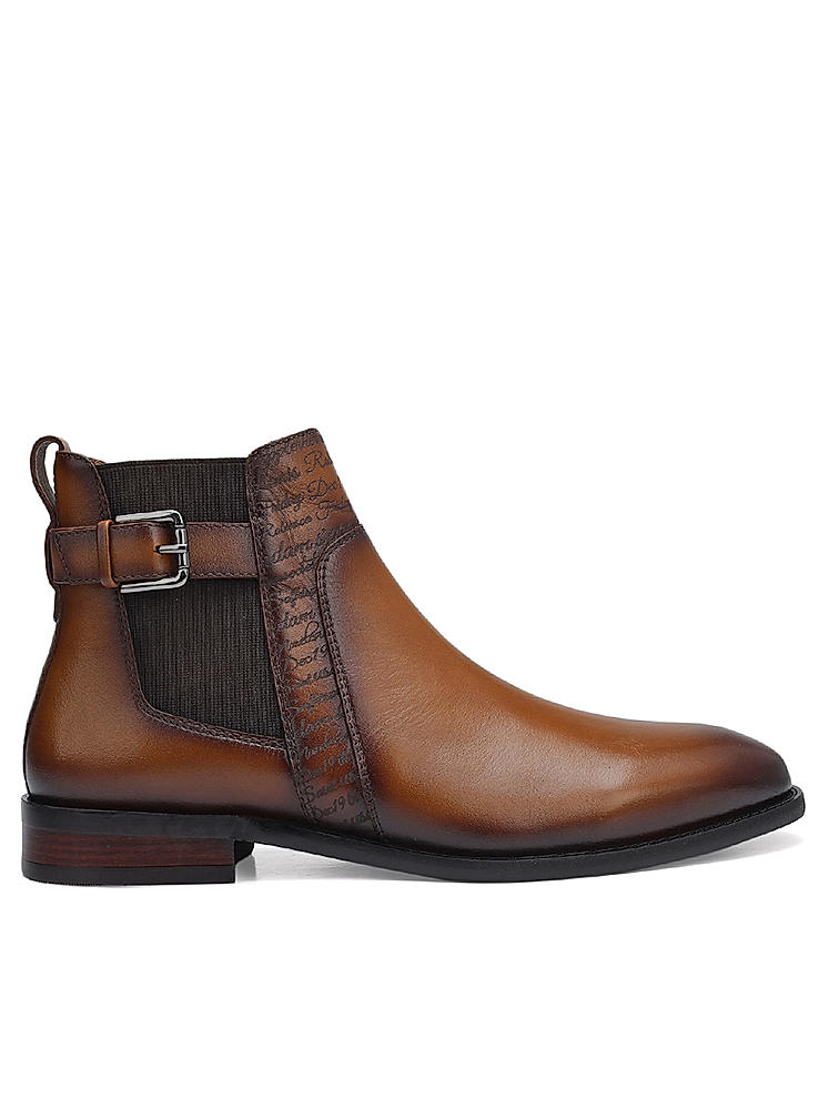 Tan Signato Leather Boots