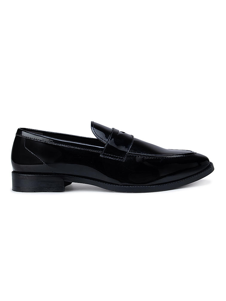 Black Patent Leather Loafers