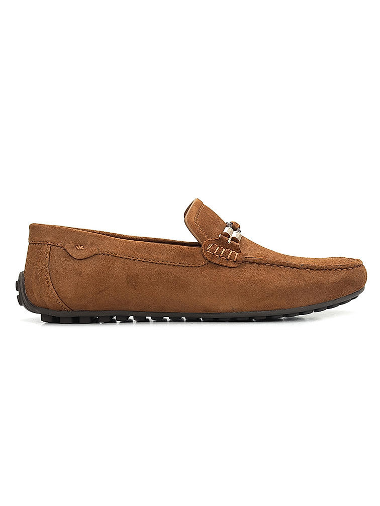 Brown Suede Leather Moccasins