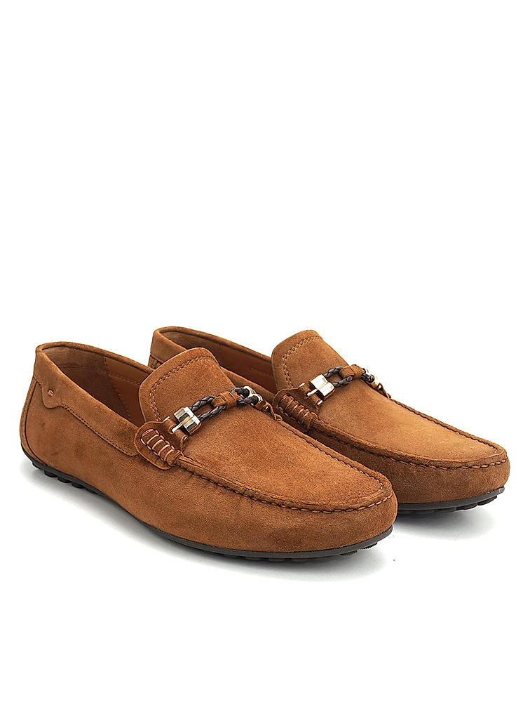 Brown Suede Leather Moccasins