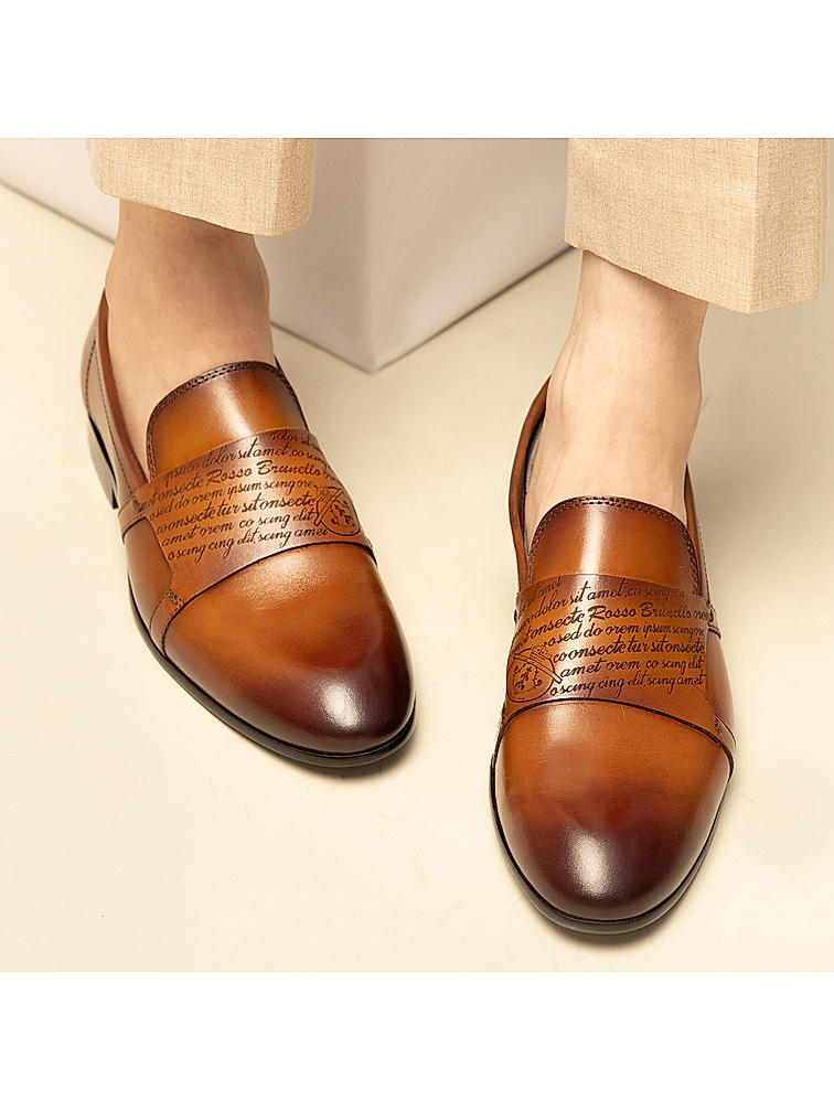 Tan Signato Monk Straps