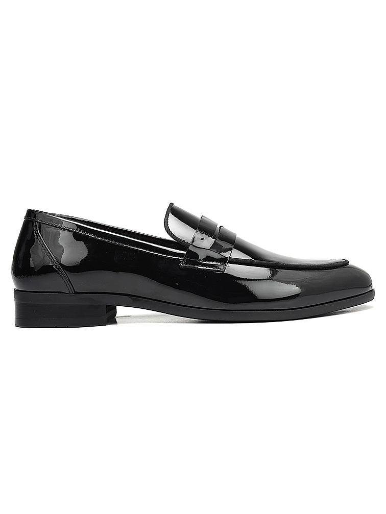 Black Patent Leather Loafers