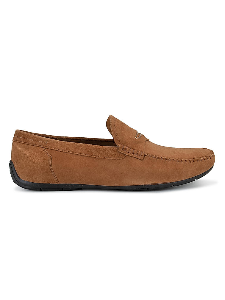 Camel Suede Moccasins