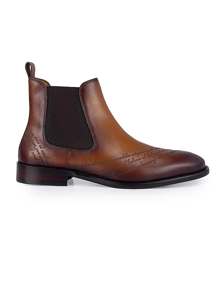 Tan Signato Leather Boots